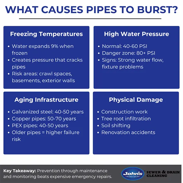 Pipe Burst Causes