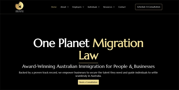 One Planet Migration Law