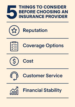 5 Things to Consider Before Choosing an Insurance Provider