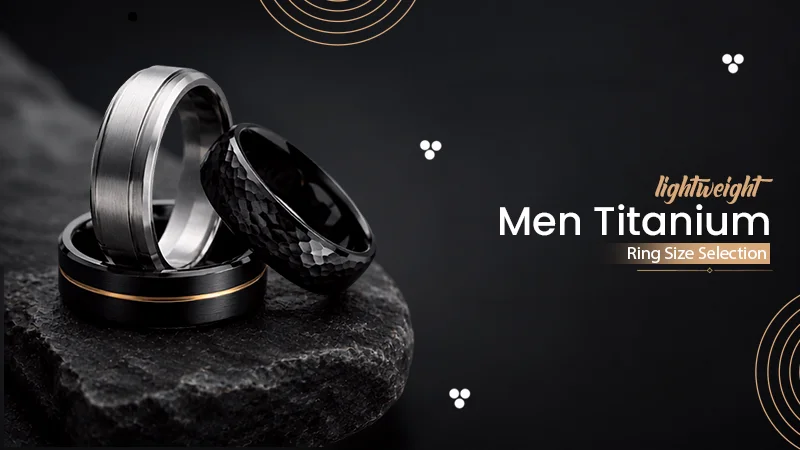 lightweight mens titanium ring size selection