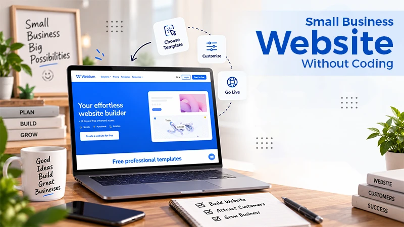 How Small Businesses Can Build a Professional Website Without Coding