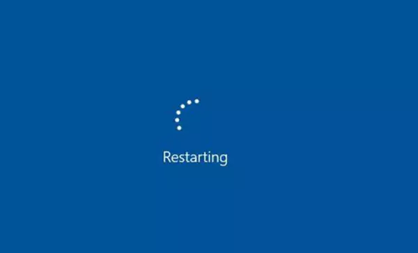 Windows Restarting.