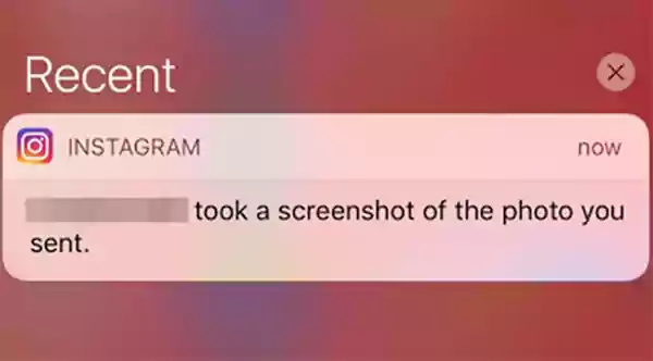 Instagram notify you when screenshot