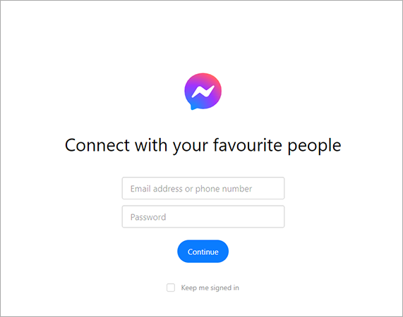 Open the Messenger app on Mac