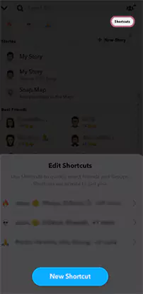 Tap on Shortcuts