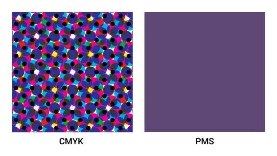 CMYK and PMS spot