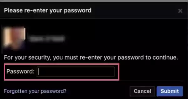 Enter your password to give your consent