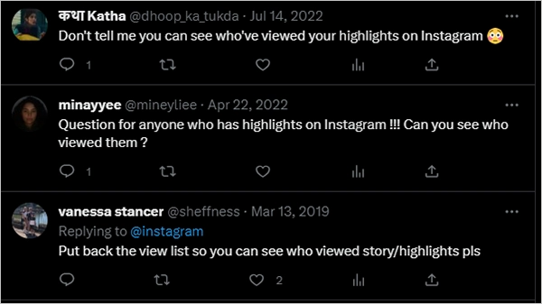 can people see who viewed their highlights