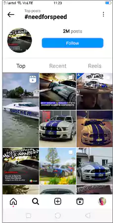 what does nfs mean on instagram