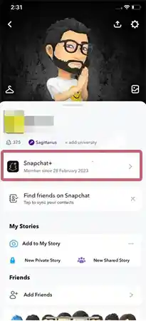 Tap on “Snapchat++”