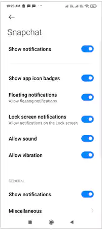 Turn off the toggles