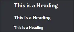 Different font sizes in Discord