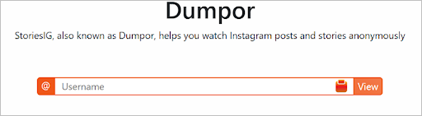 Dumpor Homepage