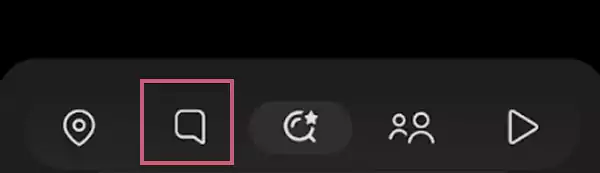 tap on the chat icon