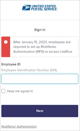 Enter Employee ID  Click Next