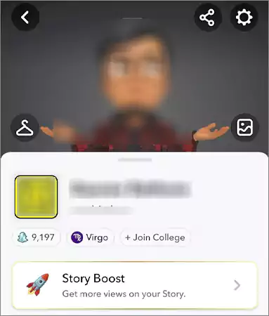 find snapchat score