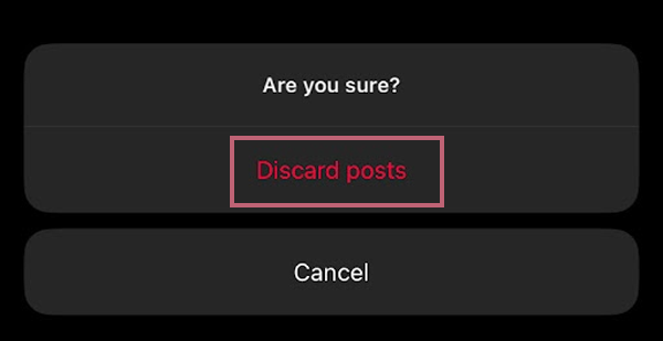 At last choose discard posts
