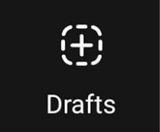 Drafts icon on an Android device