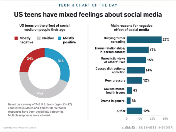 US teens have mixed feelings about social media