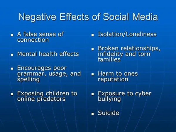 Negative Effects of Social Media