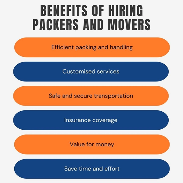 Benefits of hiring packers and movers service 
