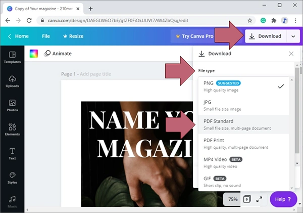  How to edit PDF Using Canva