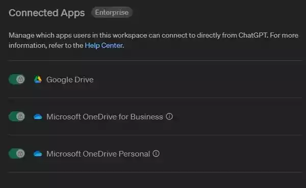 ChatGPT Connected Apps Feature