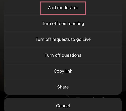 Here click on Add Moderator
