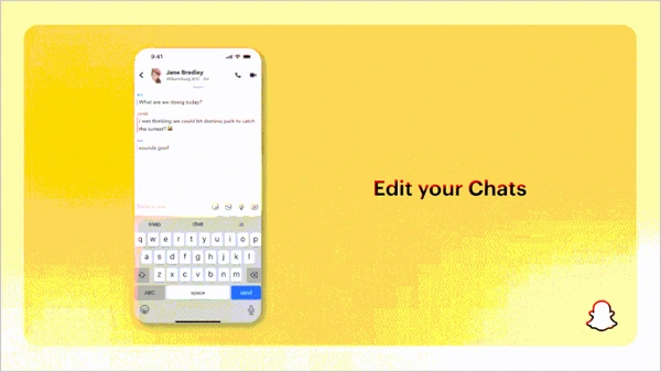 Snapchat New Edit Chat Feature