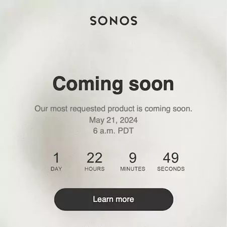 Sonos Teasing a New Launch on May 21