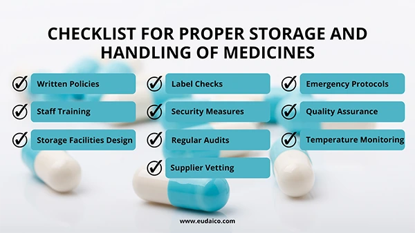 Medicine storage checklist