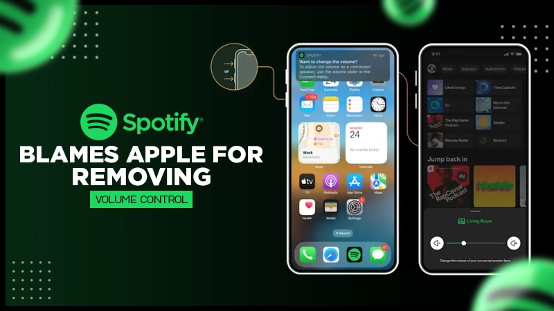 Spotify blames Apple for removing volume control