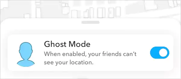 Ghost mode in Snapchat