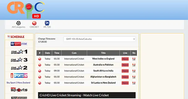 The CricHD platform