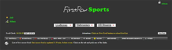 The Feed2All/ FirstRow Sport platform