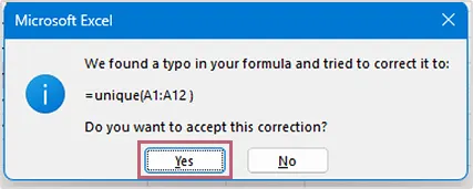 Apply formula to remove duplicate in Excel