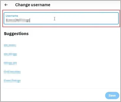 Change your account name by clicking Username.