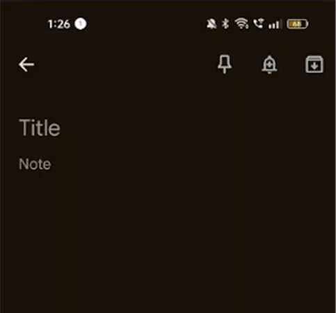 Notes application that supports typing