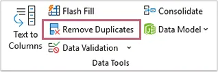 Remove Duplicates in Excel