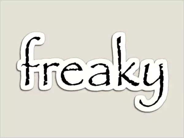 Freaky font