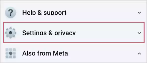 Head over to Settings and privacy