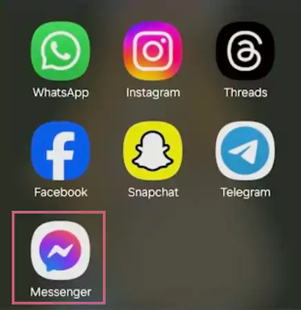 Locate the Messenger app on your Android handset