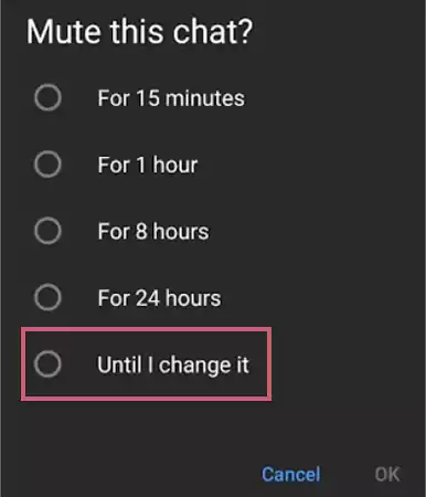 Select the time duration according to your preference