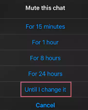 Select the time duration according to your preferences