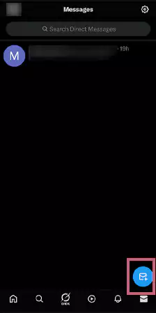 Click on the New Message icon in the bottom right corner