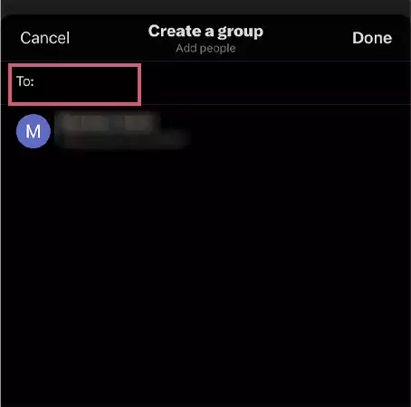 In the blank space on the top type in the usernames