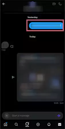 Long press on the message you want to get rid of