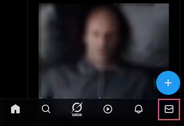 Open the application and select the Message Icon
