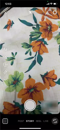 Instagram story recording