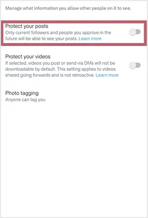 How to make a Twitter account privateee
